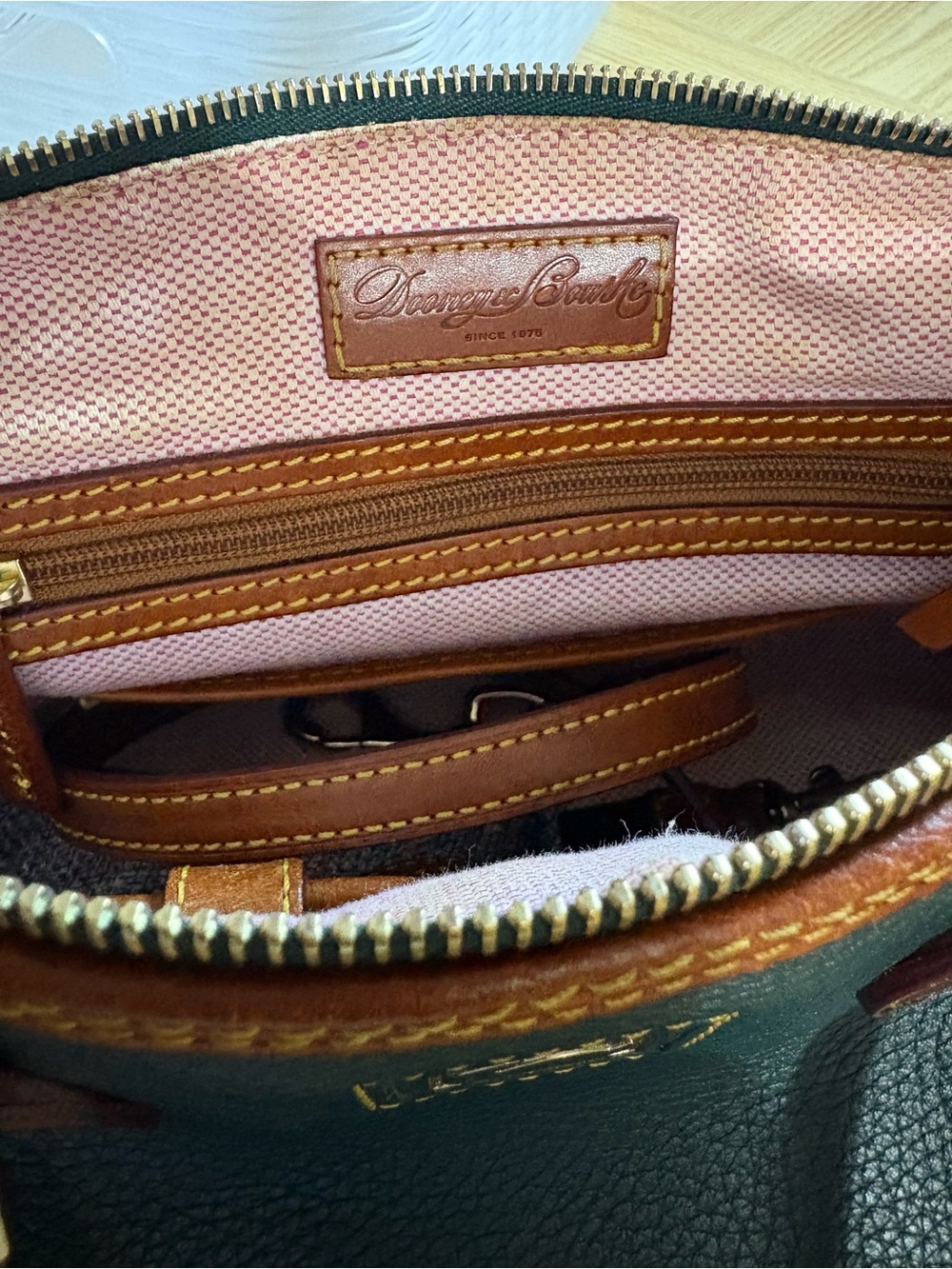 Dooney & Bourke Green Barrel Satchel - Picture 11 of 13